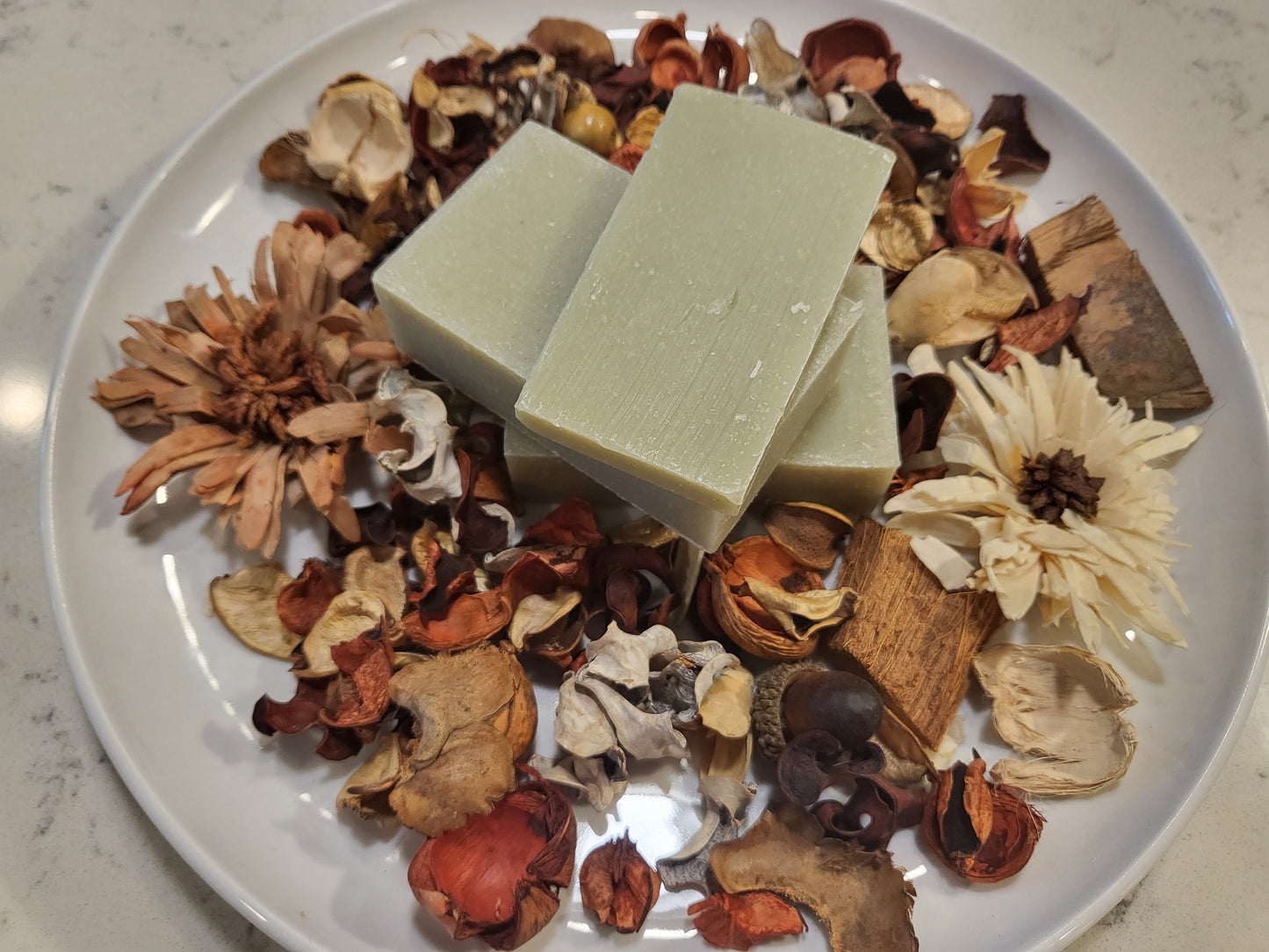 Nourishing Green Clay Homemade Soap Bar with Rosemary and Tea Tree for Radiant Skin