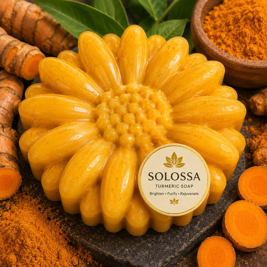 Turmeric shimmer soap