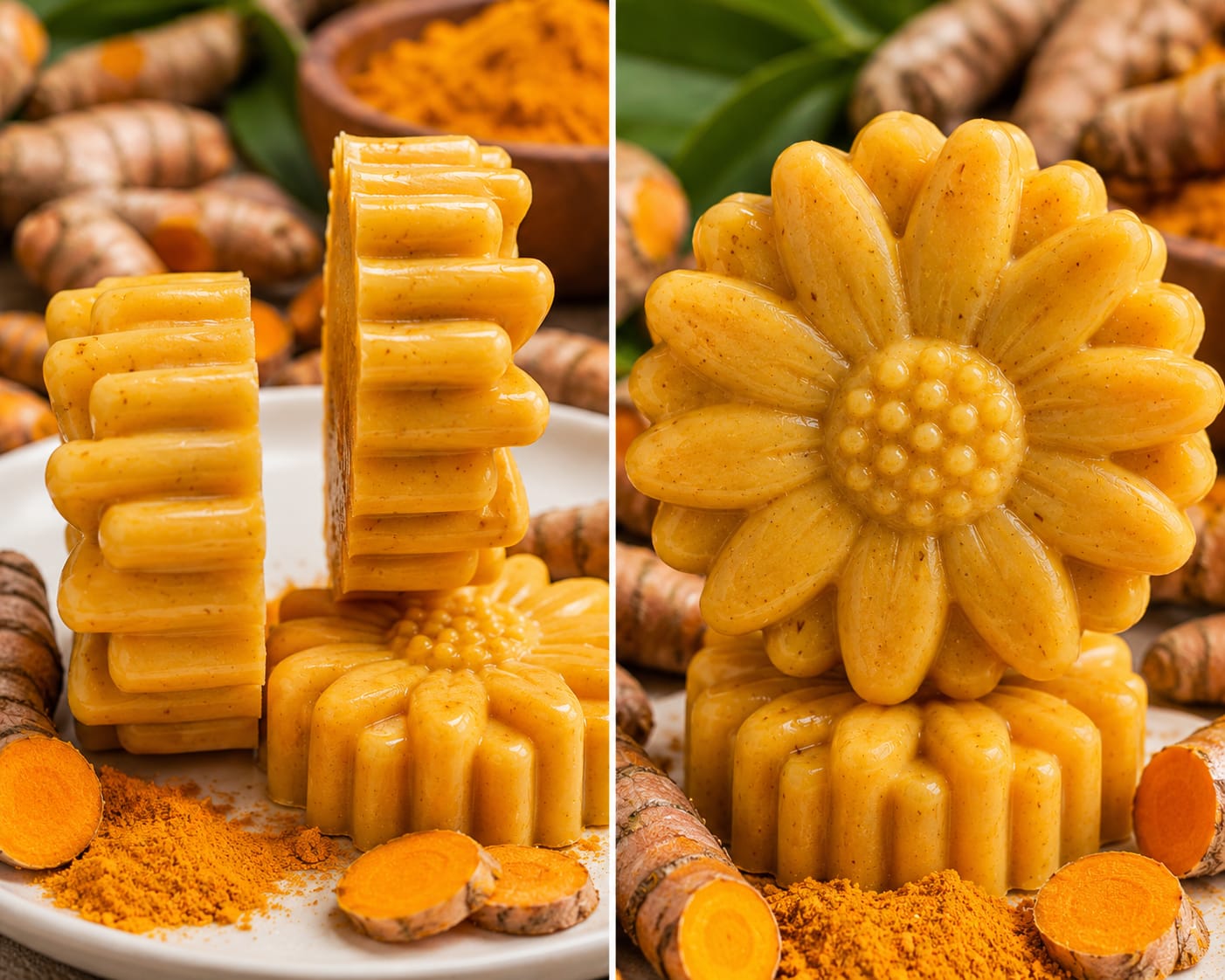 Turmeric shimmer soap