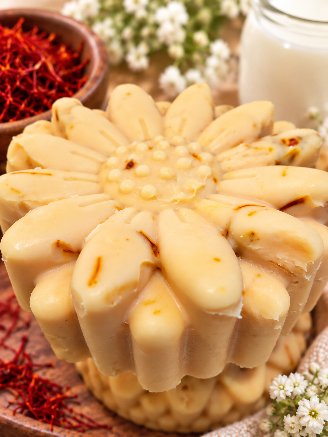 Saffron buttermilk soap